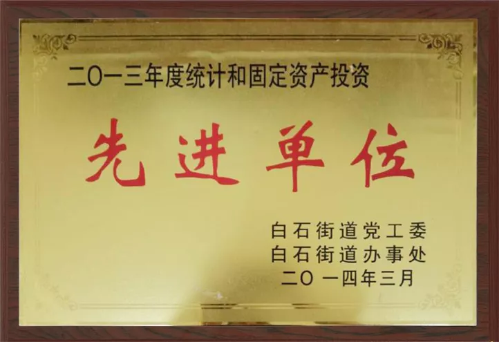 2013年度先进单位