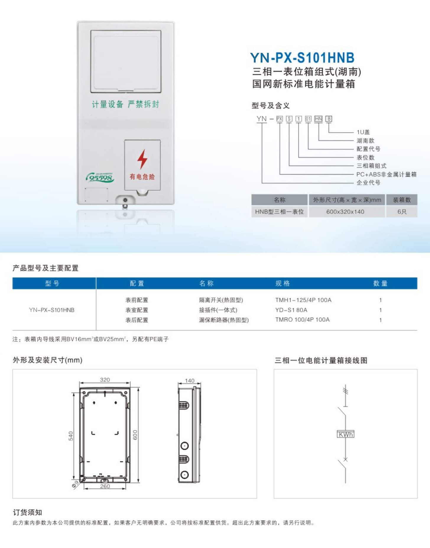 电能计量箱型号图片